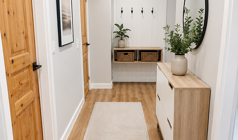 Frisch renovierte 3-Zimmer-Erdgeschosswohnung mit Garten, 2 Stellplätzen und Schuppen