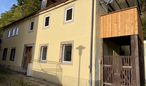 Renovated large detached house with workshop extension in Tharandt, near Dresden.