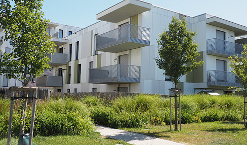 New apartment in a quiet, southwest-facing location with a large balcony.