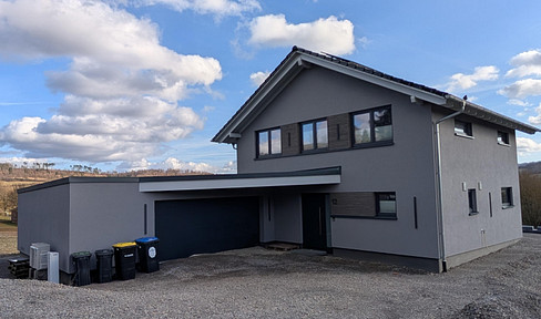 Neubau Einfamilienhaus (teilmöbiliert|KFW 40) mit Doppelgarage und großer Terrasse
