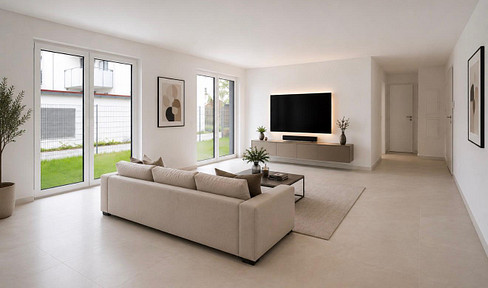 3-Zimmer-Neubauwohnung mit großzügigem Garten und viel Licht A+