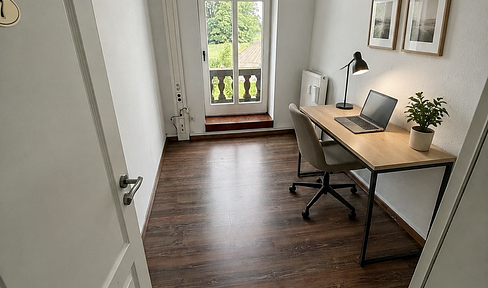 Alternative home office options: small 1-2 room offices on the first floor of a country estate.
