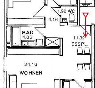 Sonnige 3,5-Zimmer-Wohnung mit Tiefgarage