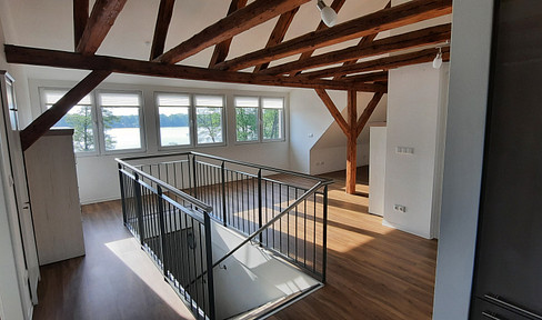 3-Zi-DG neuwertig, EBK, Balkon, Garten mit Seezugang+Steg