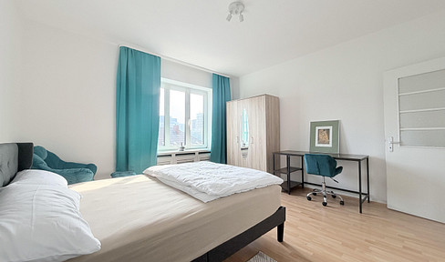 Möbliertes WG-Zimmer 18 m2 in Düsseldorf-Golzheim am Rhein – 985 € inkl. Nebenkosten, Top-Anbindung