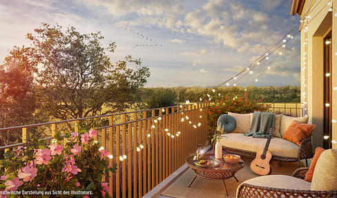 *BEZUGSFERTIG* STILVOLLE 4-ZIMMER-NEUBAUWOHNUNG MIT GROSSEM SÜDBALKON UND PANORAMABLICK