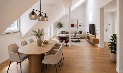 *KURZFRISTIG BEZUGSFERTIG* 3,5-ZIMMER-WOHNUNG MIT LOFT-CHARAKTER, GESCHÜTZTER DACHTERRASSE + BALKON