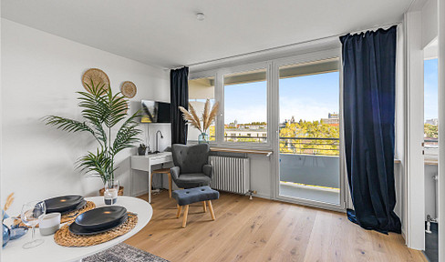 Provisionsfrei vom Eigentümer, leerstehend und renoviert, 40m²- Apartment mit großem Balkon