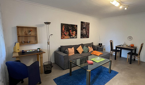Modernly furnished 2-room apartment near Wiesbaden and Frankfurt Airport.