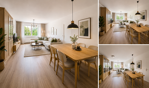 3-Zimmer-WG  + gr.  Südbalkon + Balkonkraftwerk + Renovierung nach Absprache + St. Johannis