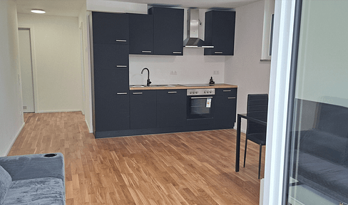 Modern living (new construction): Brand new 2-room apartment for immediate occupancy in Neufahrn (located near the train station and bus stop).