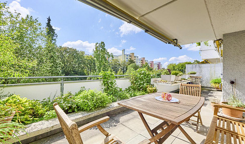 No agency fees: 3.5-room apartment with terrace and balcony.