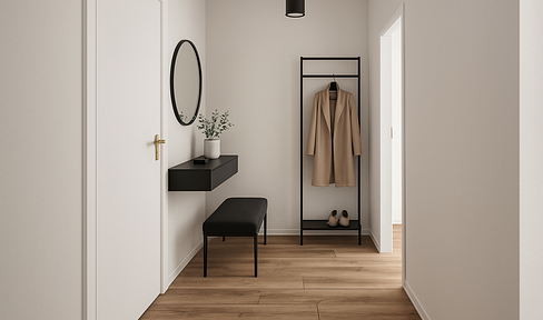 Excellent 1-bedroom apartment, recently renovated, located in the city center of Halle.