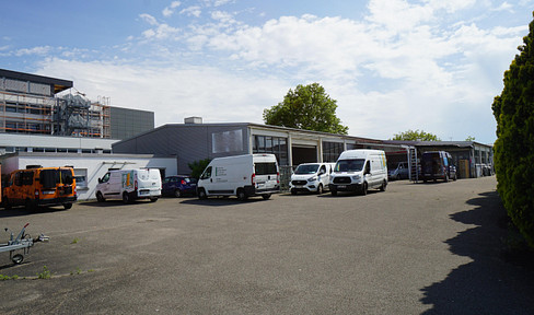Werkstatthalle / Lagerhalle mit Büro u. Parkplätzen ab dem 01.10.2026 zu vermieten (provisionsfrei)