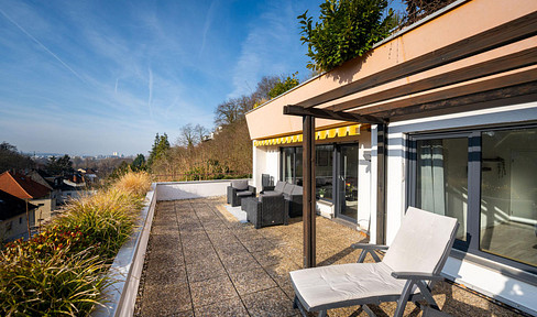 Modern apartment with a large terrace and panoramic views in Vallendar.