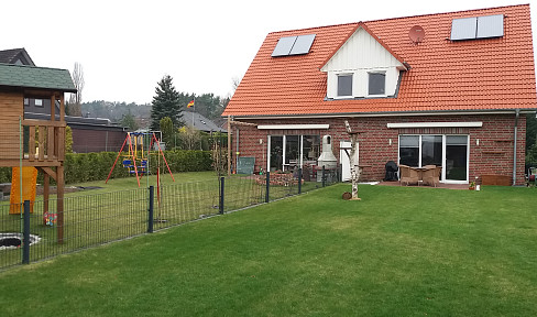 Semi-detached house with a lovely garden.