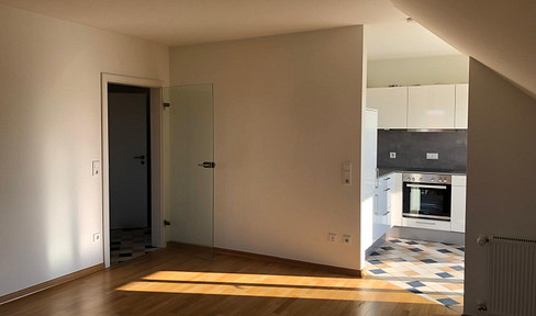 Two-room apartment with balcony for rent.