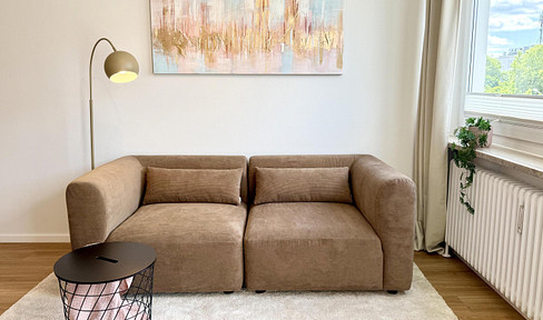 Hochwertig sanierte, möblierte 1-Zi. Wohnung mit Balkon und Garage (Maxvorstadt / Neuhausen)