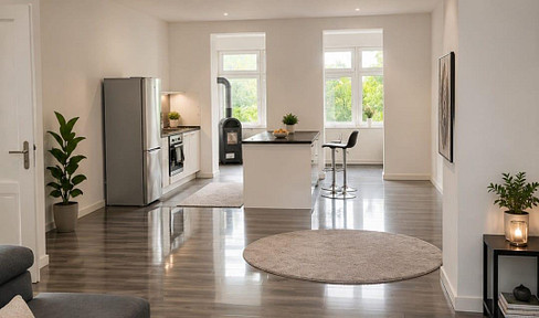 High-quality 152 sqm apartment including fitted kitchen and parking space.