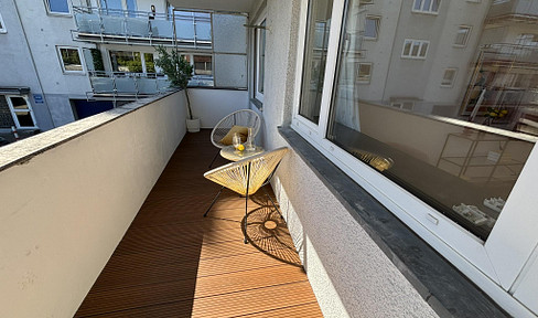 Sonnige 2-Zimmer-Wohnung mit großem Südbalkon in Köln-Nippes – Erstbezug nach Sanierung