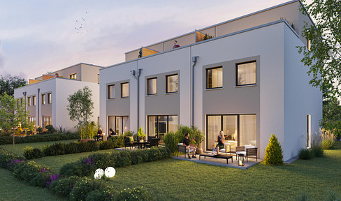 New construction: KfW-40-certified terraced house in Dormagen – with garden and basement.