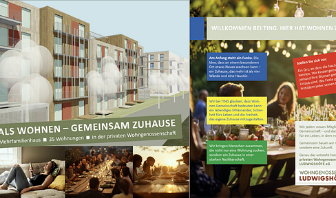 3-room apartment (WBS/GEK) in a residential area: More than just a place to live – "Gemeinsam Zuhause" (Together at Home) in Ludwigshöfe (LH).