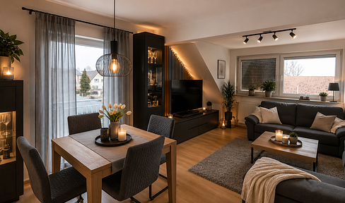 Nette 2- Zimmer - DG Wohnung mit Balkon, Stellplatz & Tageslichtbad