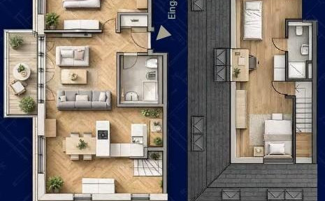 Exklusive Dachgeschoss-Maisonette mit außergewöhnlichem Wohngefühl in München-Solln