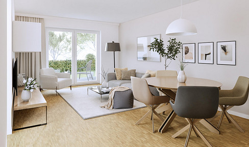 Your green oasis in the city: 2-room garden apartment in Cologne-Müngersdorf.
