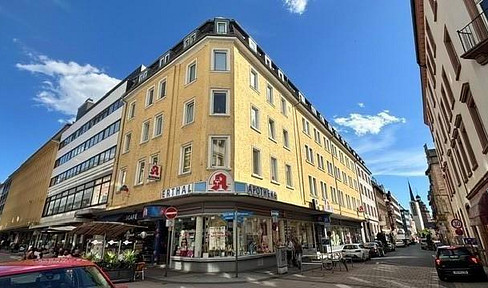 Apartment building located directly next to Aschaffenburg main train station.