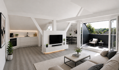 ERSTBEZUG 2,5 Zimmer KFW55 DG mit Ankleidezimmer, Loggia, FBH, EBK, Wallbox