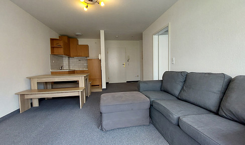Helle, voll möblierte 2-Raum-Wohnung mit Aufzug und Tiefgaragenstellplatz