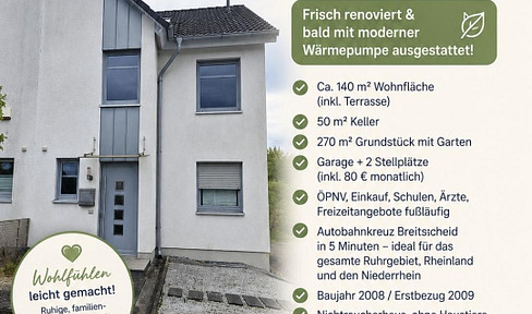 Exklusives Wohnen in bester Lage - Top Anbindung - renoviert m. Garten, Garage u. neuer Wärmepumpe