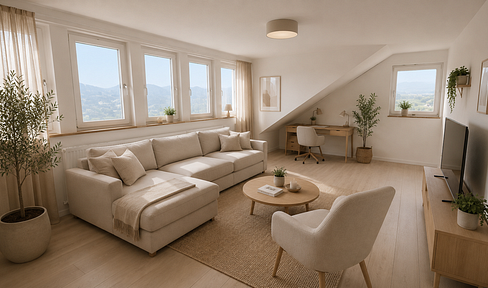 Stilvoll wohnen in Bad Nauheim-Steinfurth – Moderne 3-Zimmer-DG-Wohnung mit Wohlfühlcharakter
