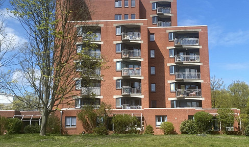 Modern and fully furnished 2-room apartment with a balcony, located in a central area of Norderstedt.