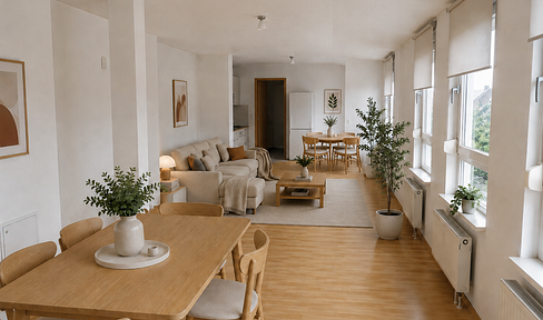 High-quality 3-room penthouse apartment with a rooftop terrace in Dreieich.