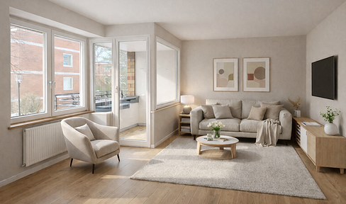Newly renovated! 2.5-room apartment with a south-facing balcony and underground parking, available without commission.