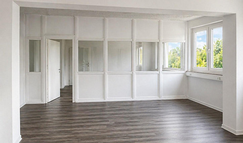Attractive office space in a central location in Seligenthal – modern, spacious, and with a view of greenery.