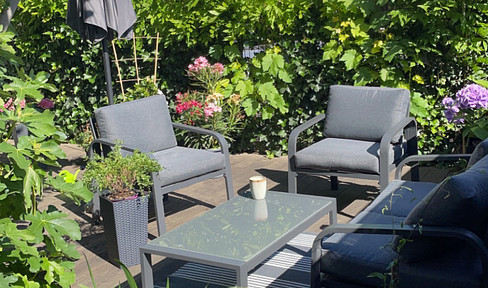 #Große Terrasse #3-Zimmer #lichtdurchflutet #Kernsaniert #EBK #Tageslichtbad mit Badewanne