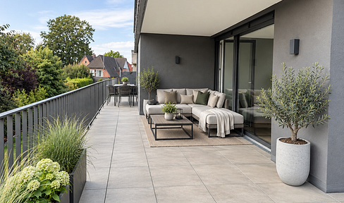 Großzügige helle Neubauwohnung mit Dachterrasse in Verl