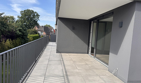 Spacious, bright, newly built apartment with a rooftop terrace in Verl.