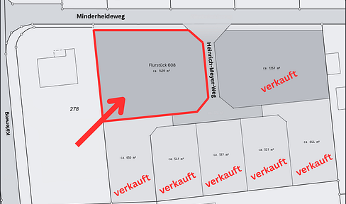 Baugrundstück mit Baugenehmigung für 12-Familienhaus: erschlossen und projektbereit