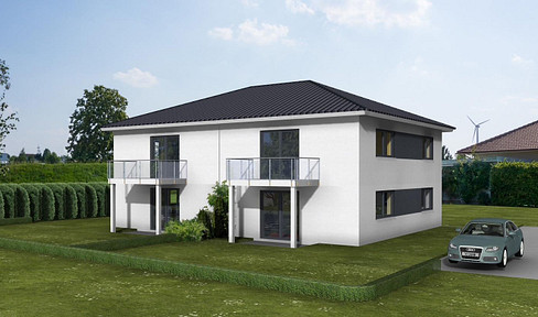 Building plot with confirmed preliminary building application for a 4-apartment building in Löhne-Gohfeld.