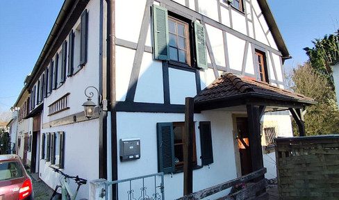 New home in the half-timbered style.