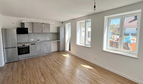 1.5-room apartment, 55 square meters, with fitted kitchen and terrace, located in Horgau-Bieselbach.