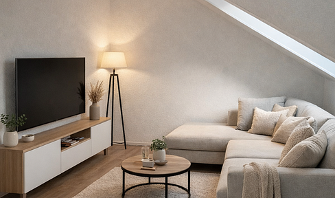 2-room apartment, first occupancy after complete renovation, attic apartment, W7.