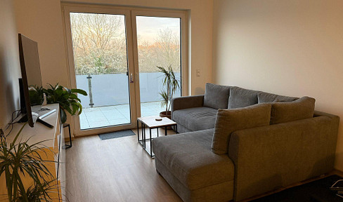 Beautiful 2-room apartment with a balcony, located in a new building.