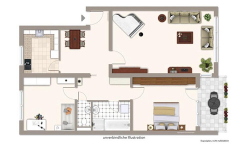 3.5-room apartment for rent, located in a prime location at Briandstrasse, 71522 Backnang.
