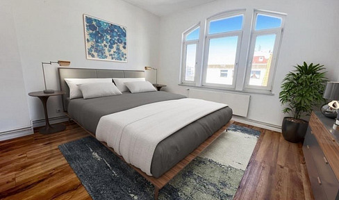 Modern 3-room apartment with a balcony, located in a charming building from the old quarter.