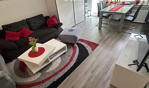 Spacious apartment with views of greenery - 1.5-room apartment in Roßdorf.